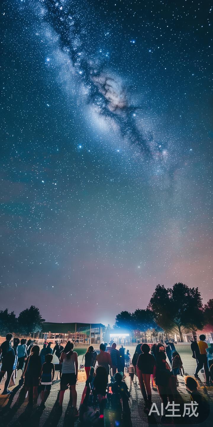 在星空璀璨的夜晚，伴随着微风拂面，许多运动爱好者和