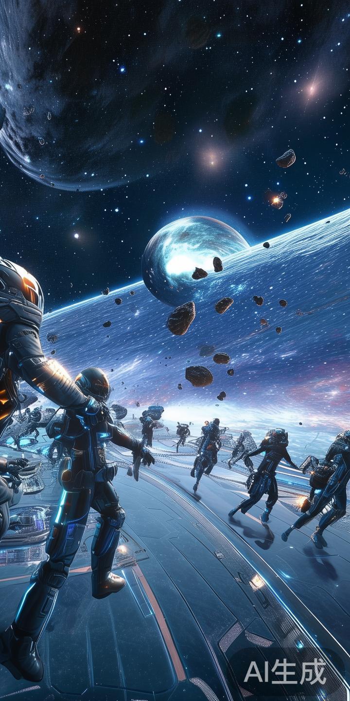 太空快跑竞赛
多名玩家可以共同参与的竞速游戏，模